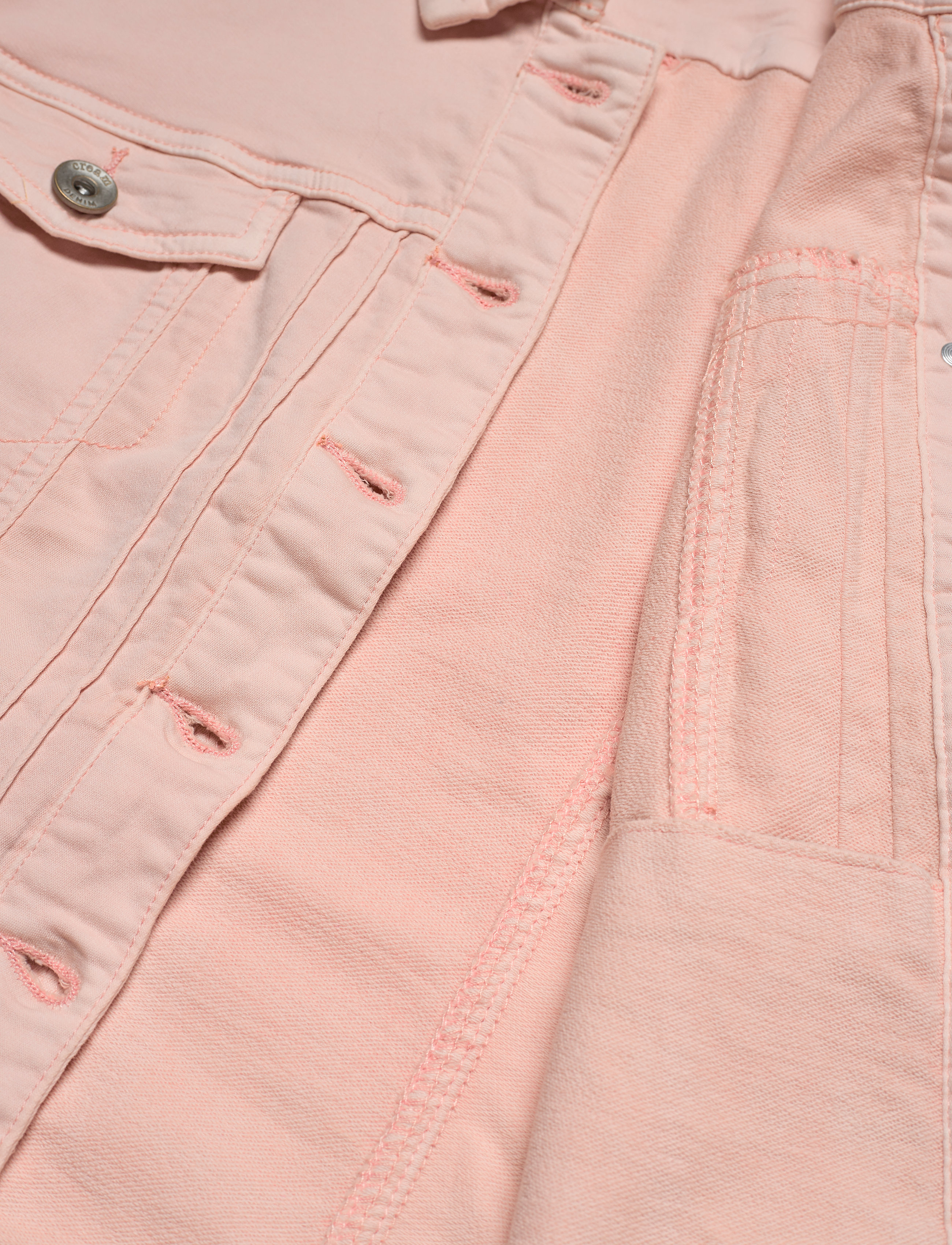 Cream - RikkaCR Jogg Denim Jacket - spring pink - 4