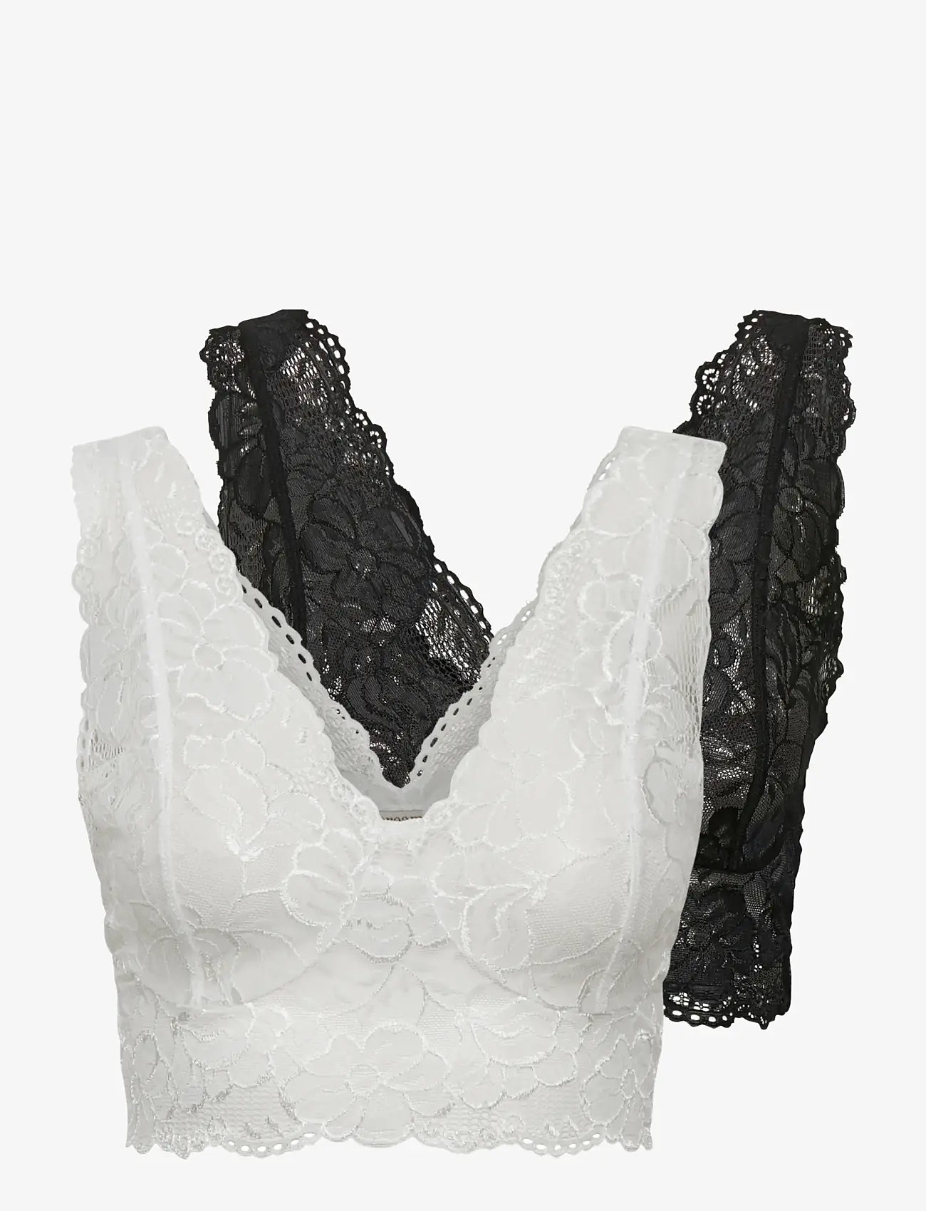 Cream - GlazeCR Top 2 Pack - bralette - black-white - 1