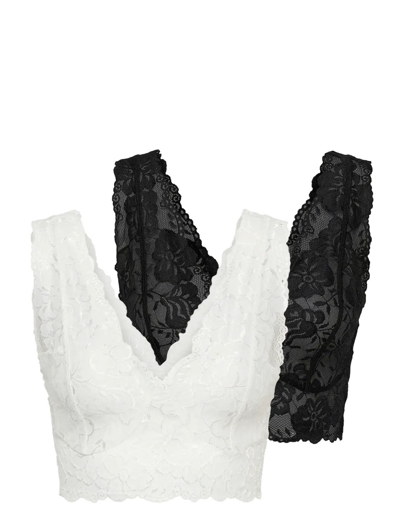 Cream - GlazeCR Top 2 Pack - bralette - black-white - 1