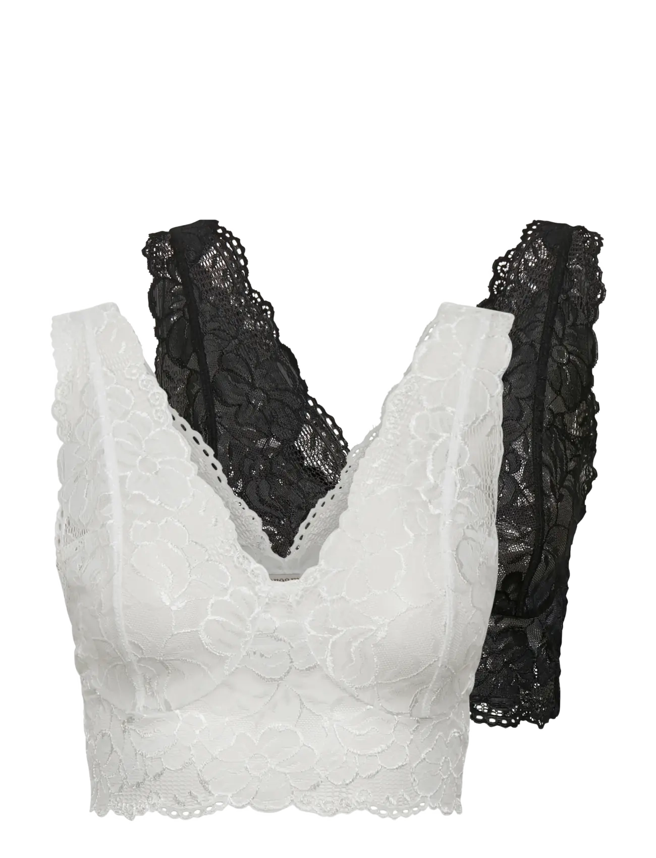 Cream GlazeCR Top 2 Pack - Bløde BH'er - BLACK-WHITE / white