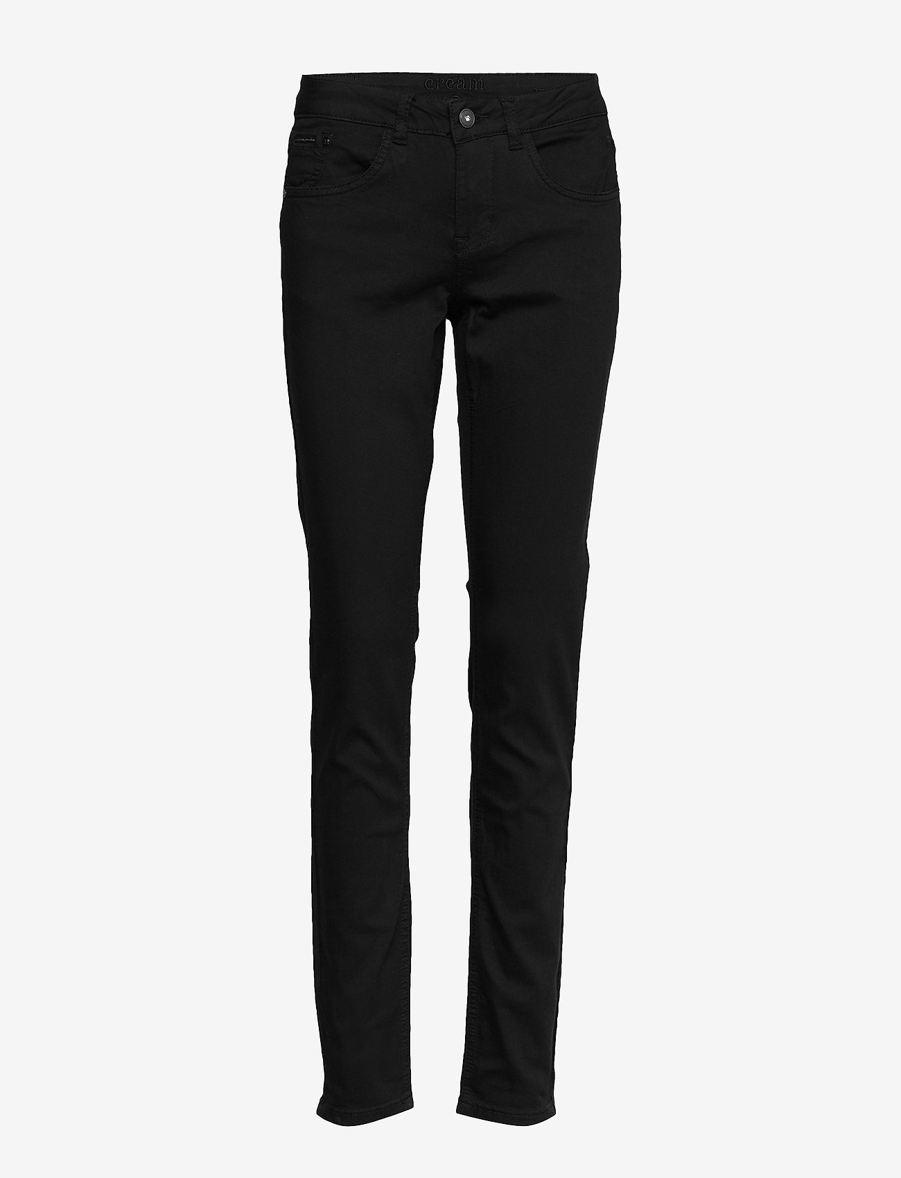 Cream - LotteCR Plain Twill - Coco Fit - skinny jeans - pitch black - 0