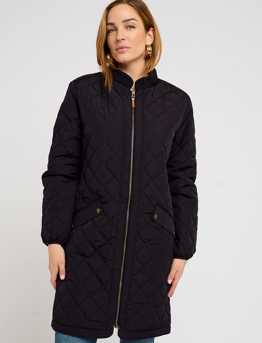 Cream - ArwenCR Jacket - quilted jackets - pitch black - 0