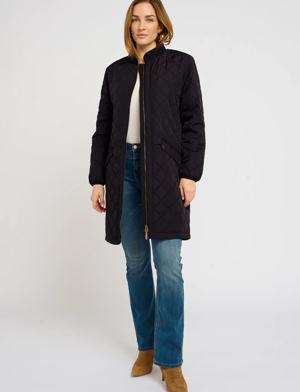 Cream - ArwenCR Jacket - quiltede jakker - pitch black - 3