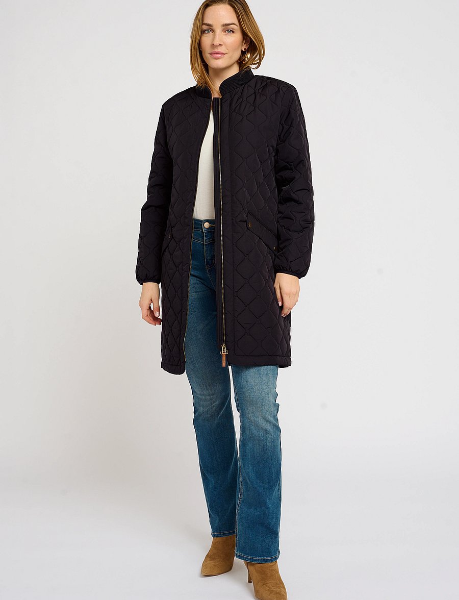 Cream - ArwenCR Jacket - quilted jackets - pitch black - 3