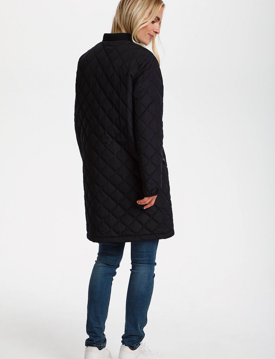 Cream - ArwenCR Jacket - quilted jackets - pitch black - 4