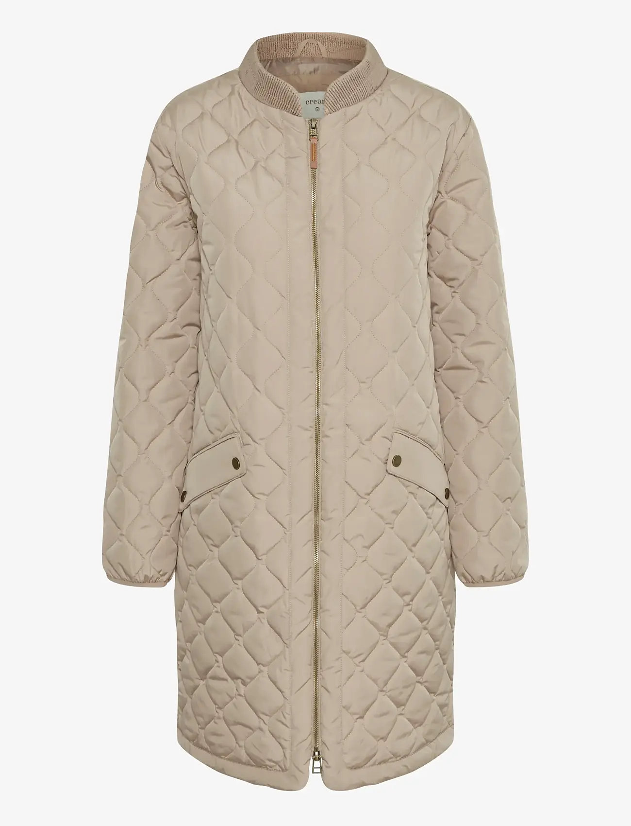 Cream - ArwenCR Jacket - quiltede jakker - silver mink - 1