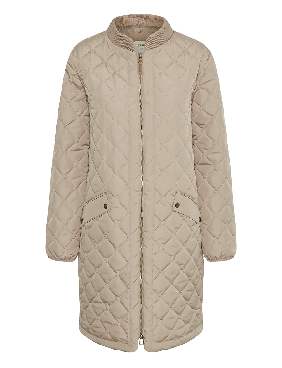Cream - ArwenCR Jacket - quiltede jakker - silver mink - 1