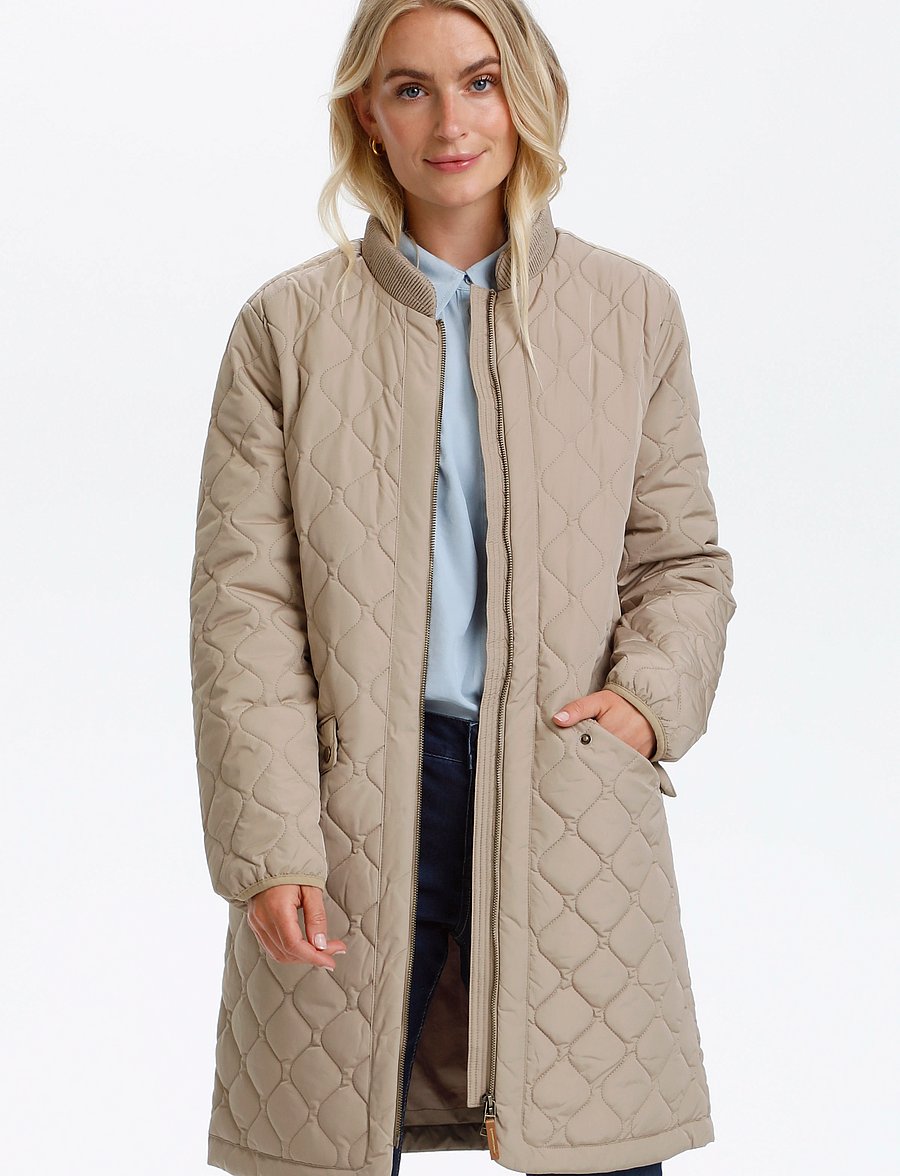 Cream - ArwenCR Jacket - quiltede jakker - silver mink - 0