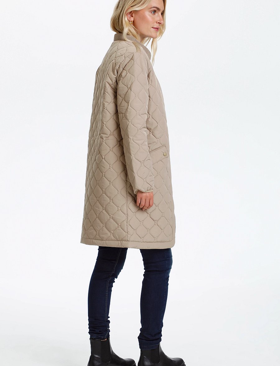 Cream - ArwenCR Jacket - quiltede jakker - silver mink - 4