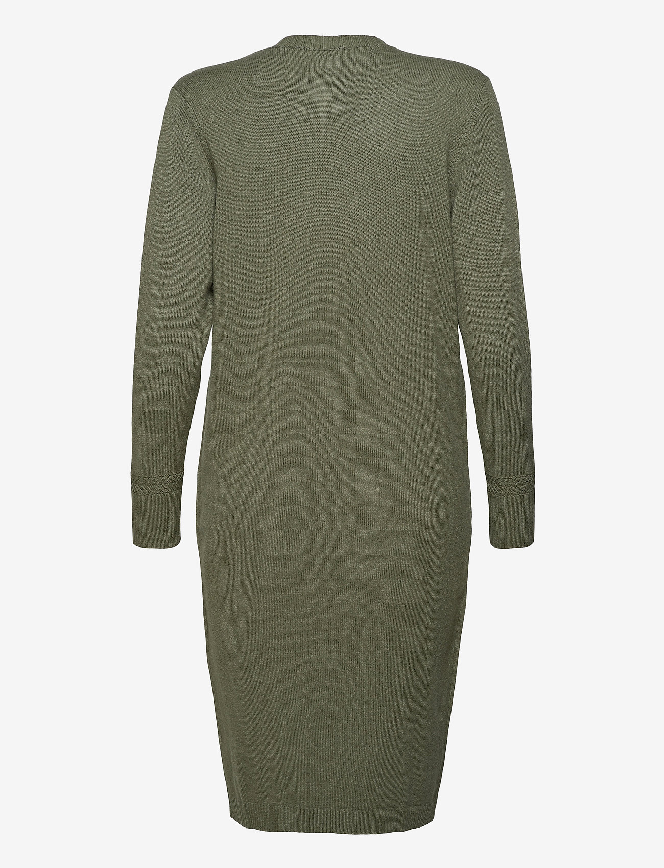 Cream - DelaCR Cardigan - oil green melange - 1