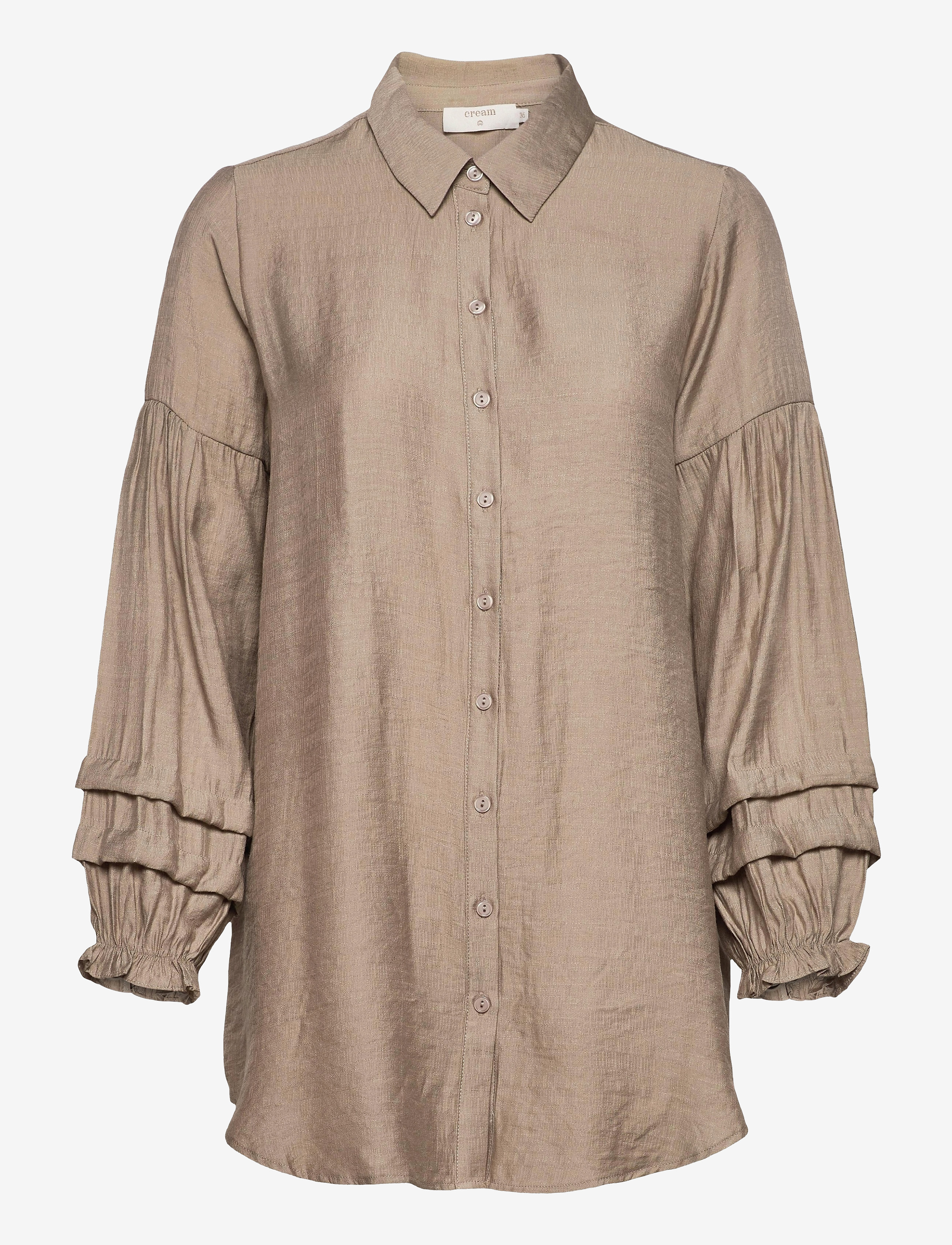 Cream AvieCR Shirt - Transitional Layering - TIMBER WOLF / beige