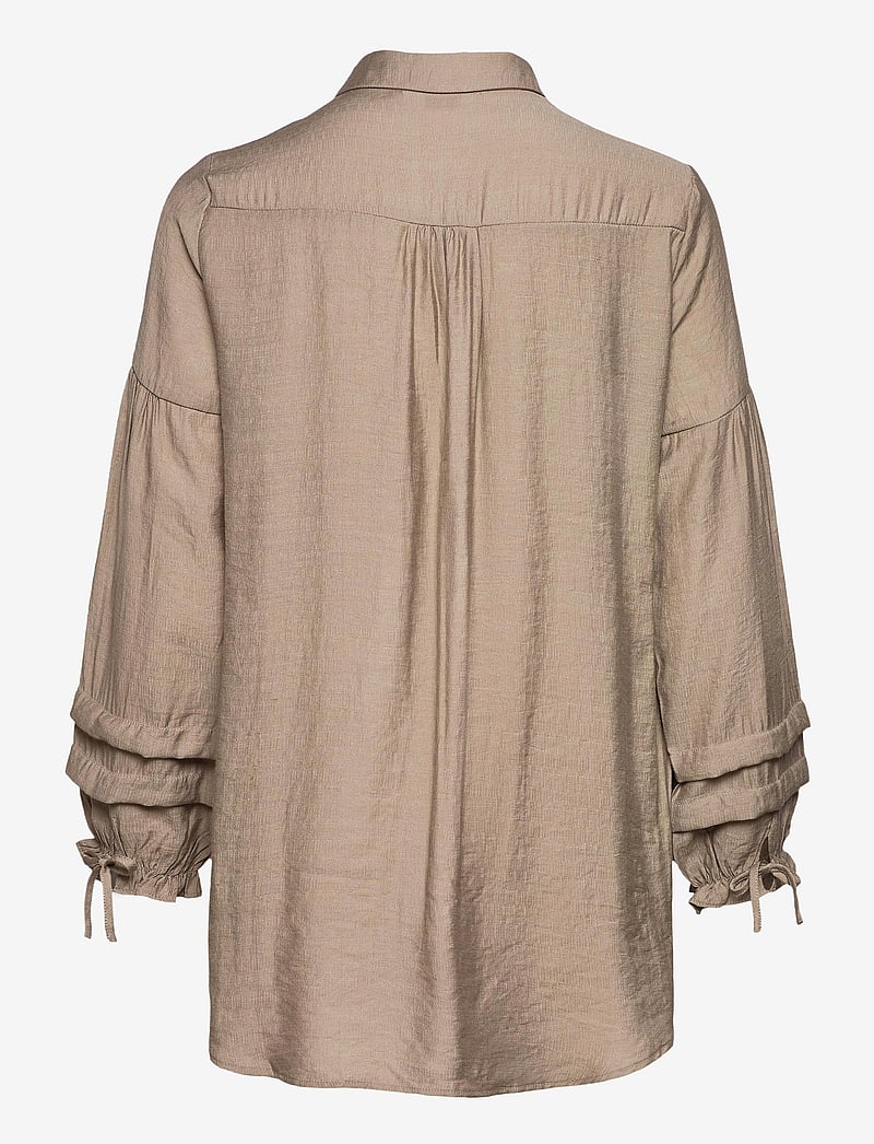 Cream - AvieCR Shirt - pitkähihaiset kauluspaidat - timber wolf - 1