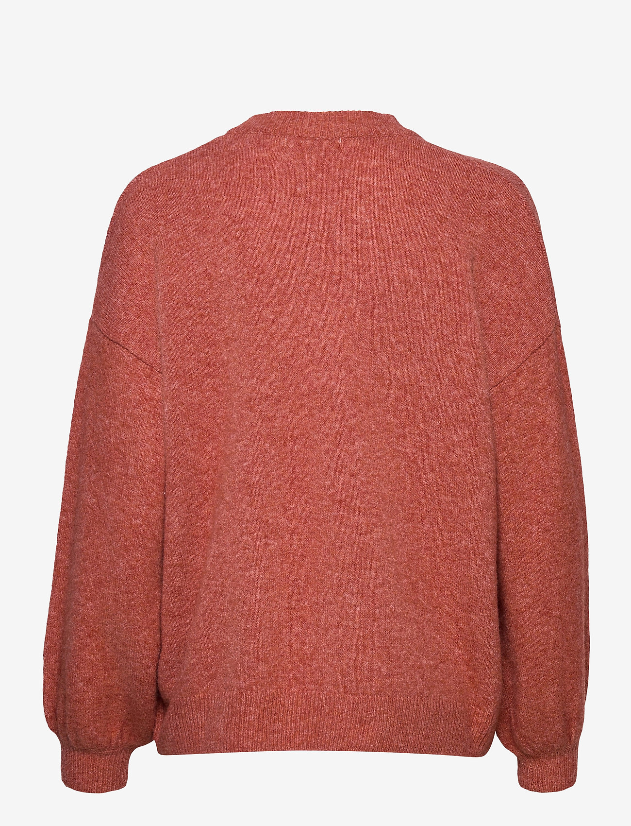 Cream - AnghaCR OZ Knit Cardigan - etruscan red melange - 1