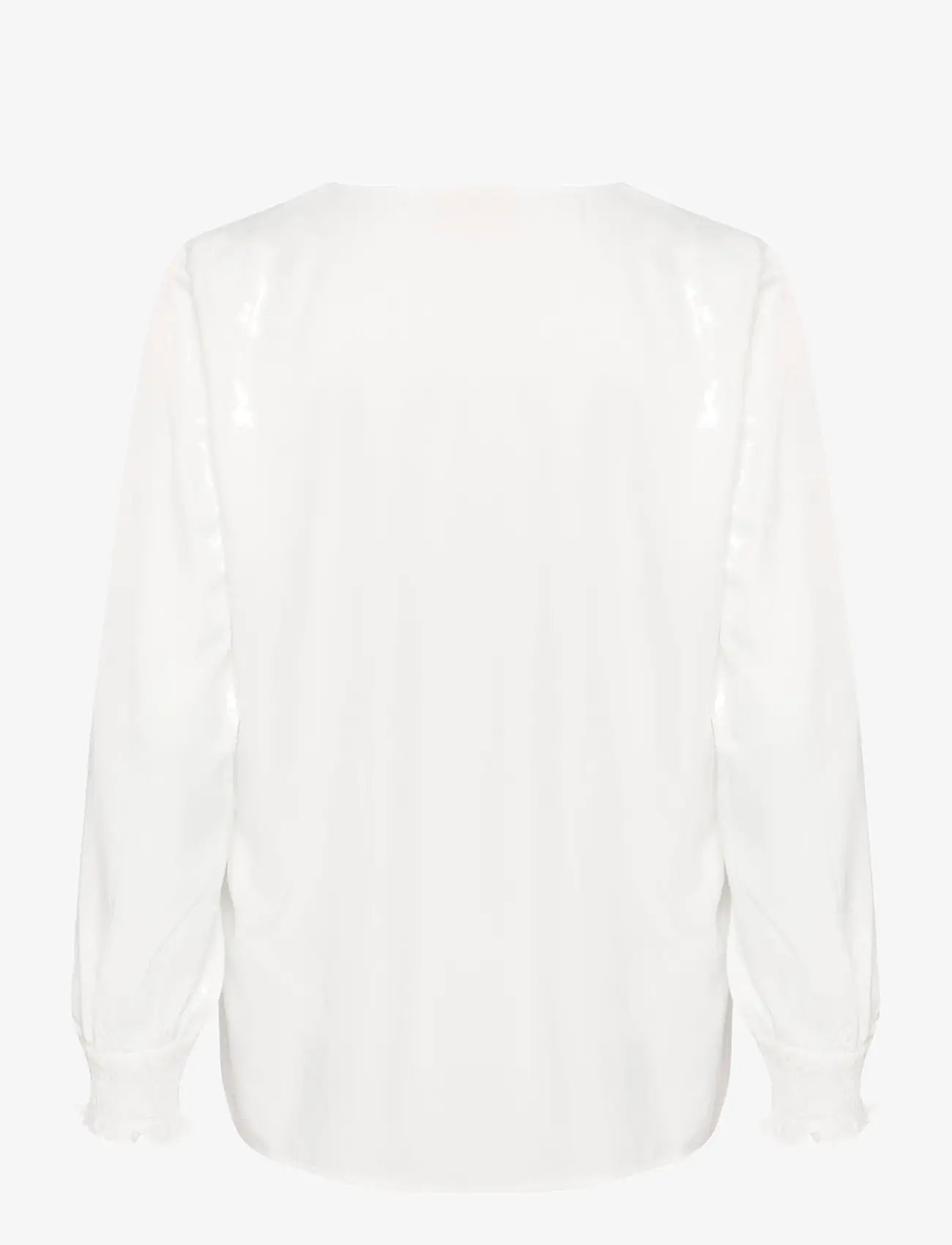 Cream - FengCR Blouse - langärmlige blusen - snow white - 2