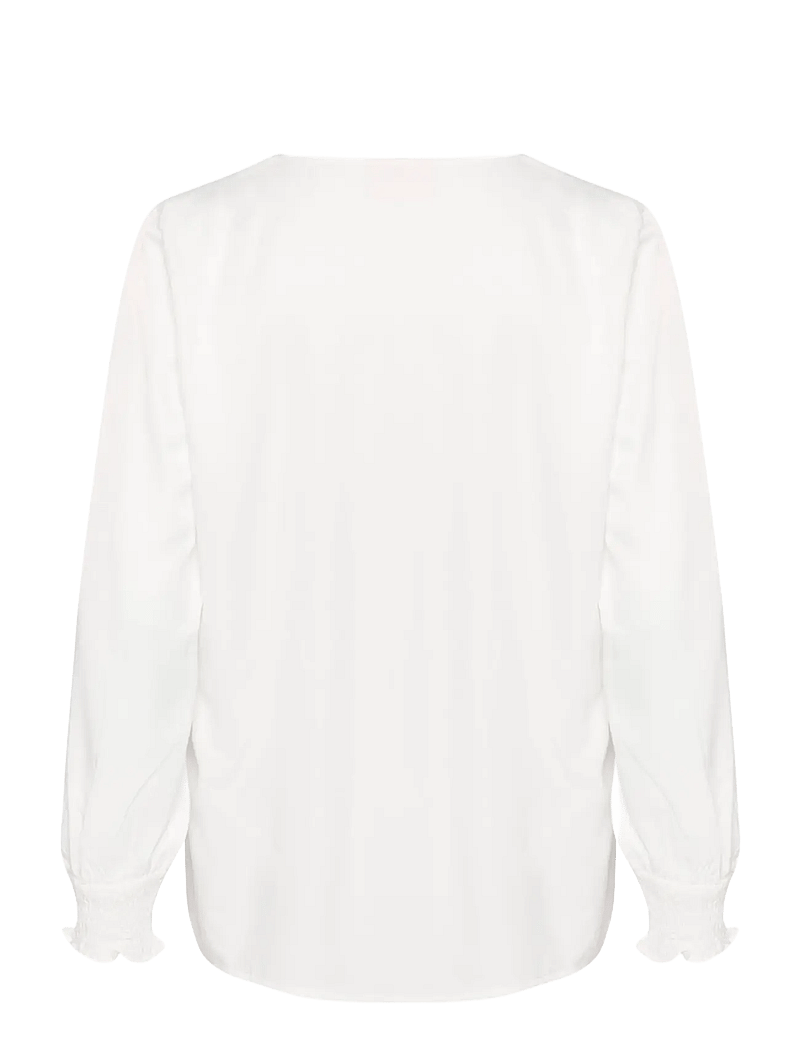 Cream - FengCR Blouse - langärmlige blusen - snow white - 2