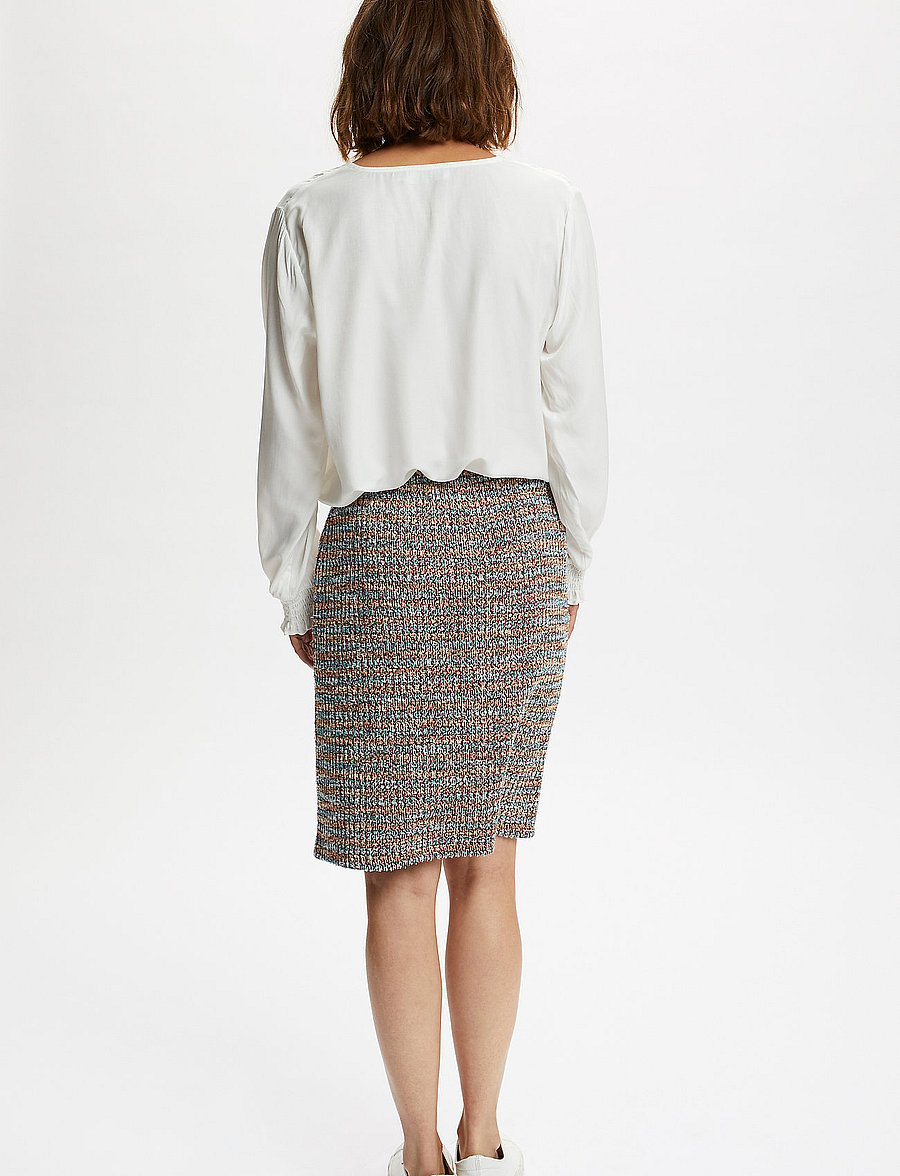Cream - FengCR Blouse - langärmelige blusen - snow white - 4