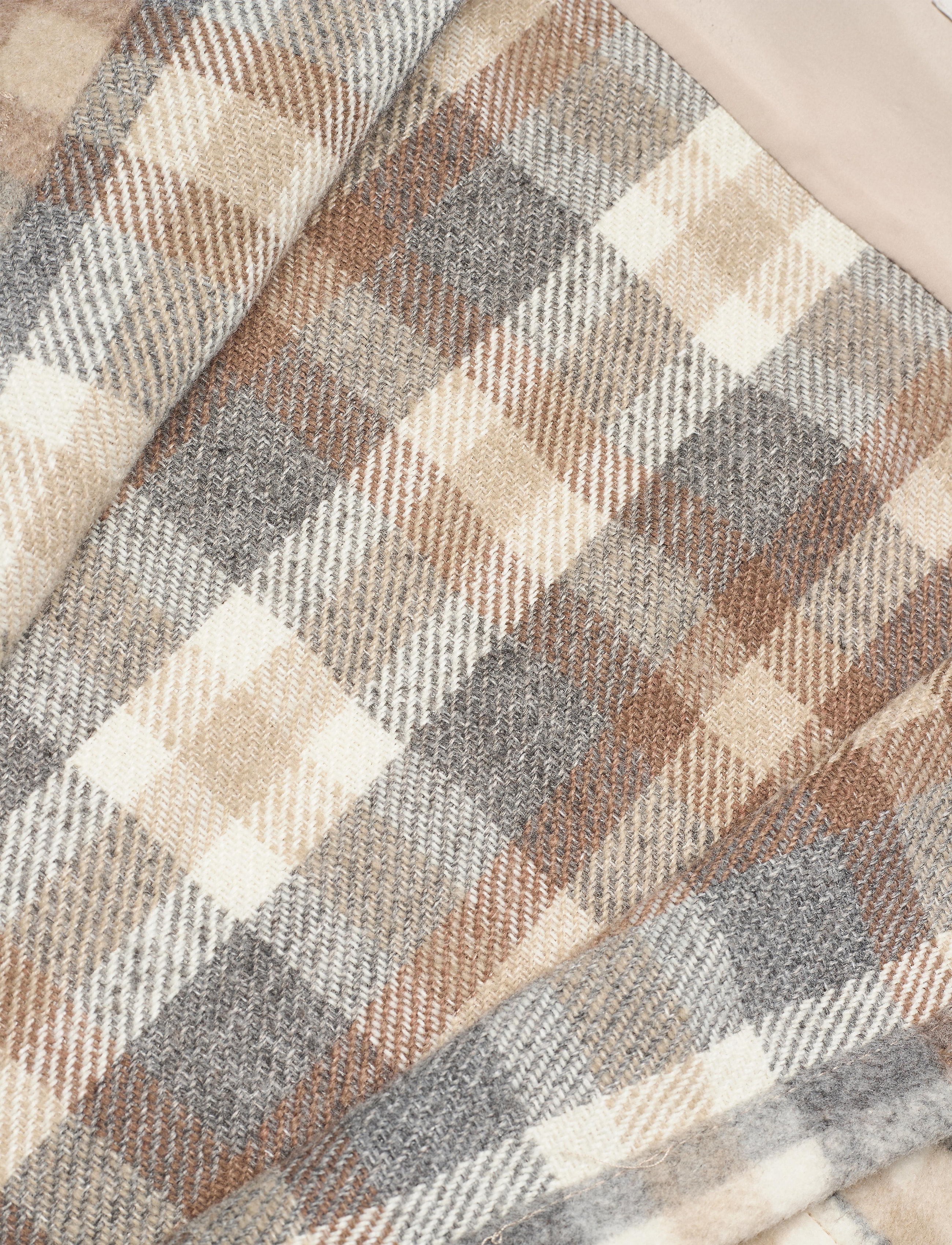 Cream - Tara CR OZ Shirt Jacket - ytterkläder - feather gray check - 5