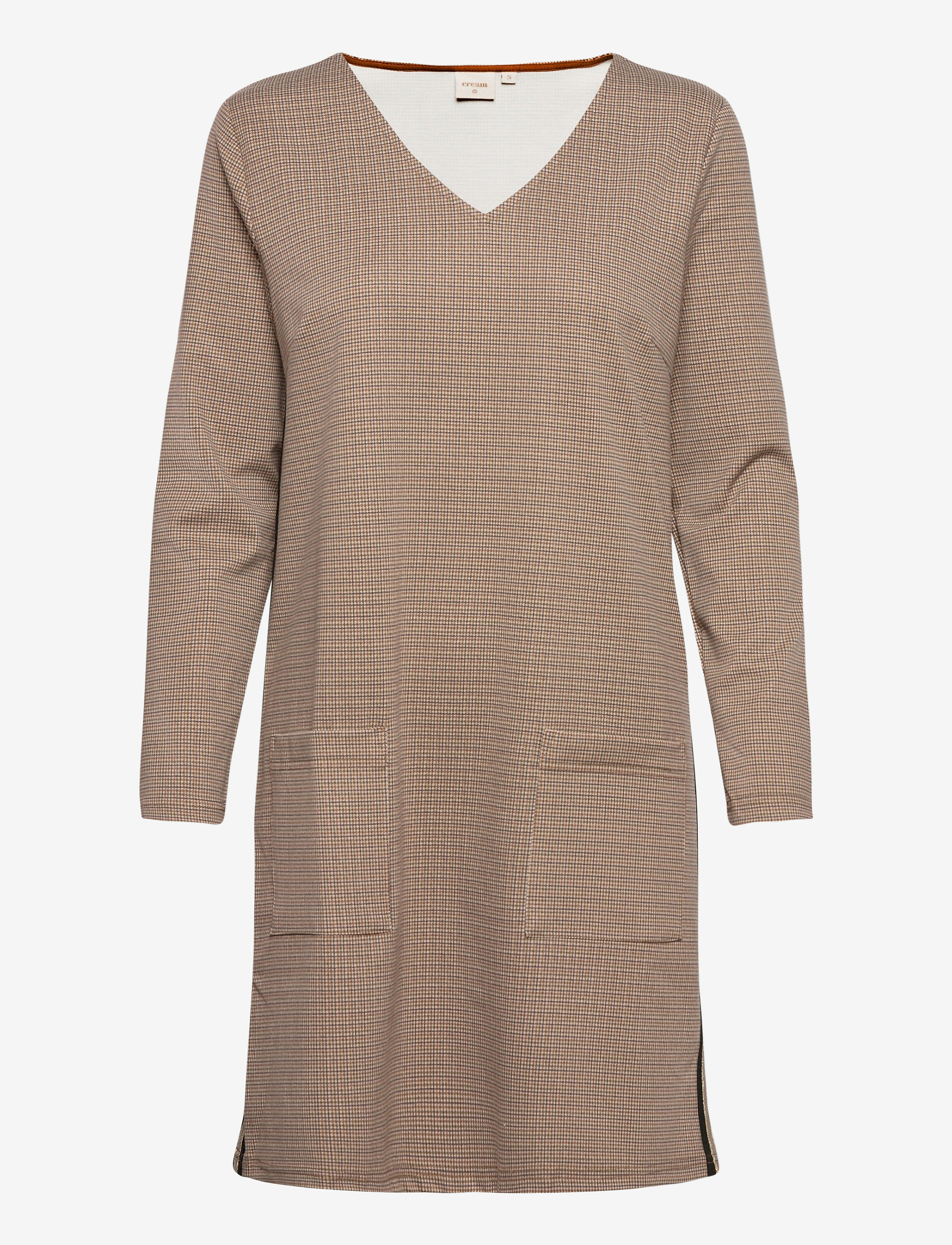 Cream AnettCR Dress - Kjoler - TAUPE GRAY CHECK / beige