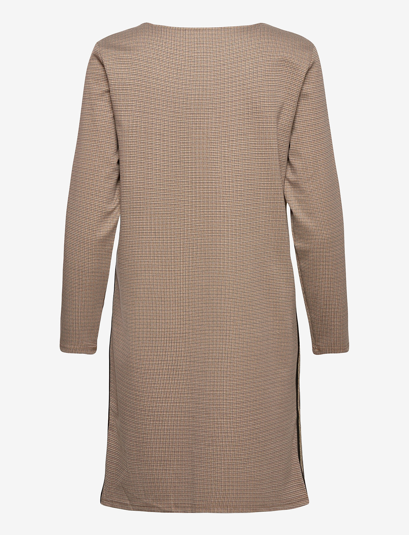 Cream - AnettCR Dress - korte kjoler - taupe gray check - 1