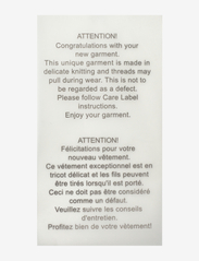 Cream - KiaraCR Knit Wrap Blouse - pullover - light grey melange - 6