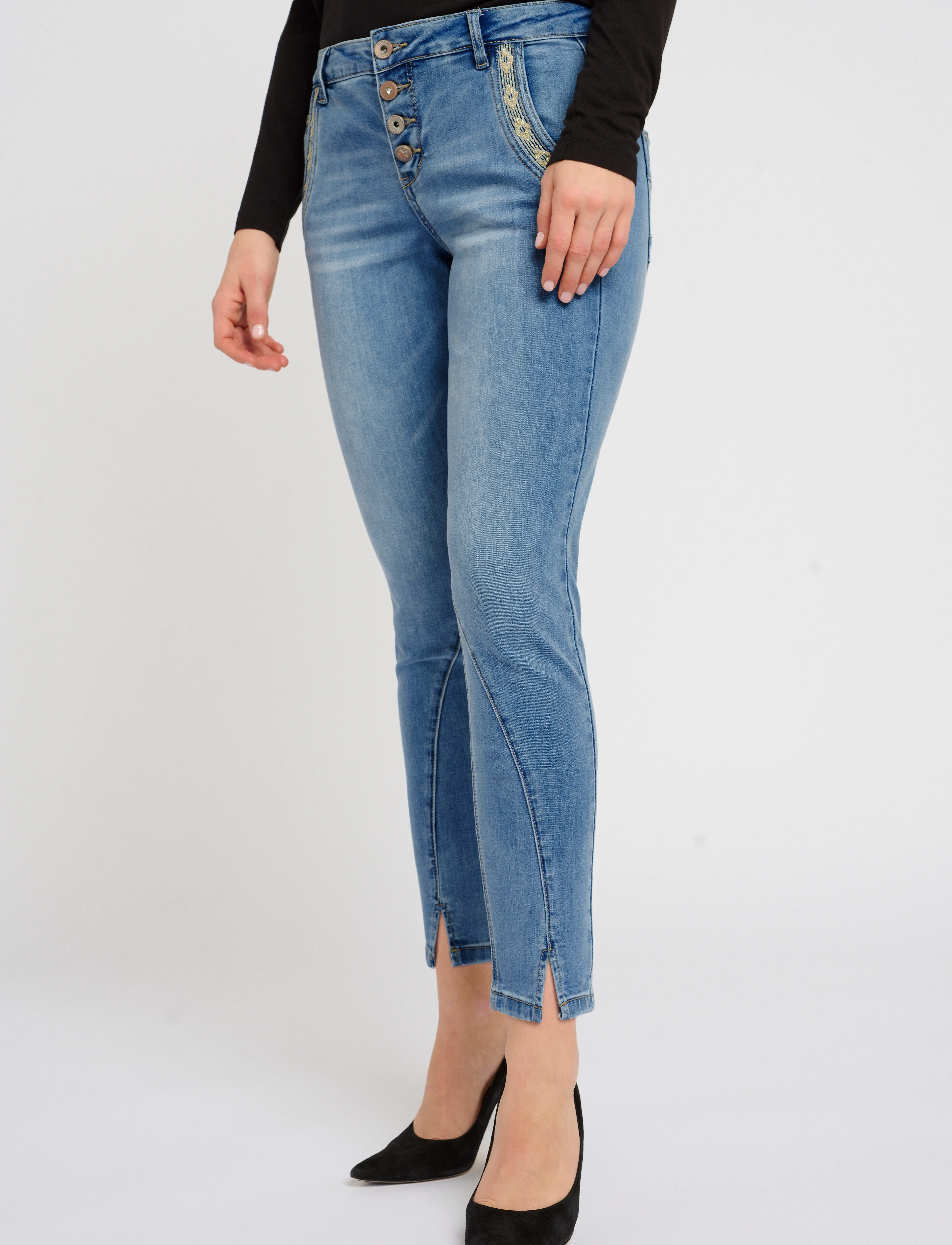 Cream CRholly Jeans - Baiily Fit 7/8 - Transitional Layering - LIGHT BLUE DENIM / blue