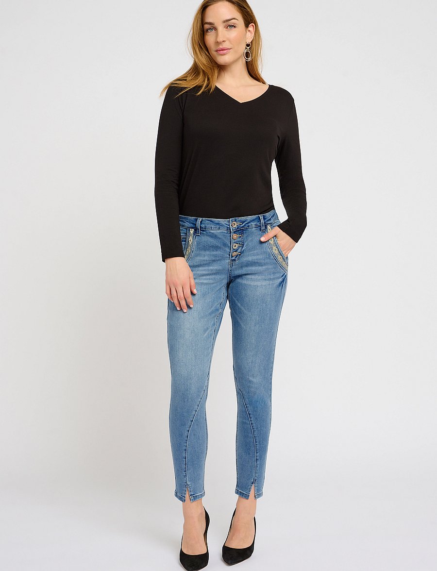 Cream - CRholly Jeans - Baiily Fit 7/8 - siaurėjantys džinsai - light blue denim - 3