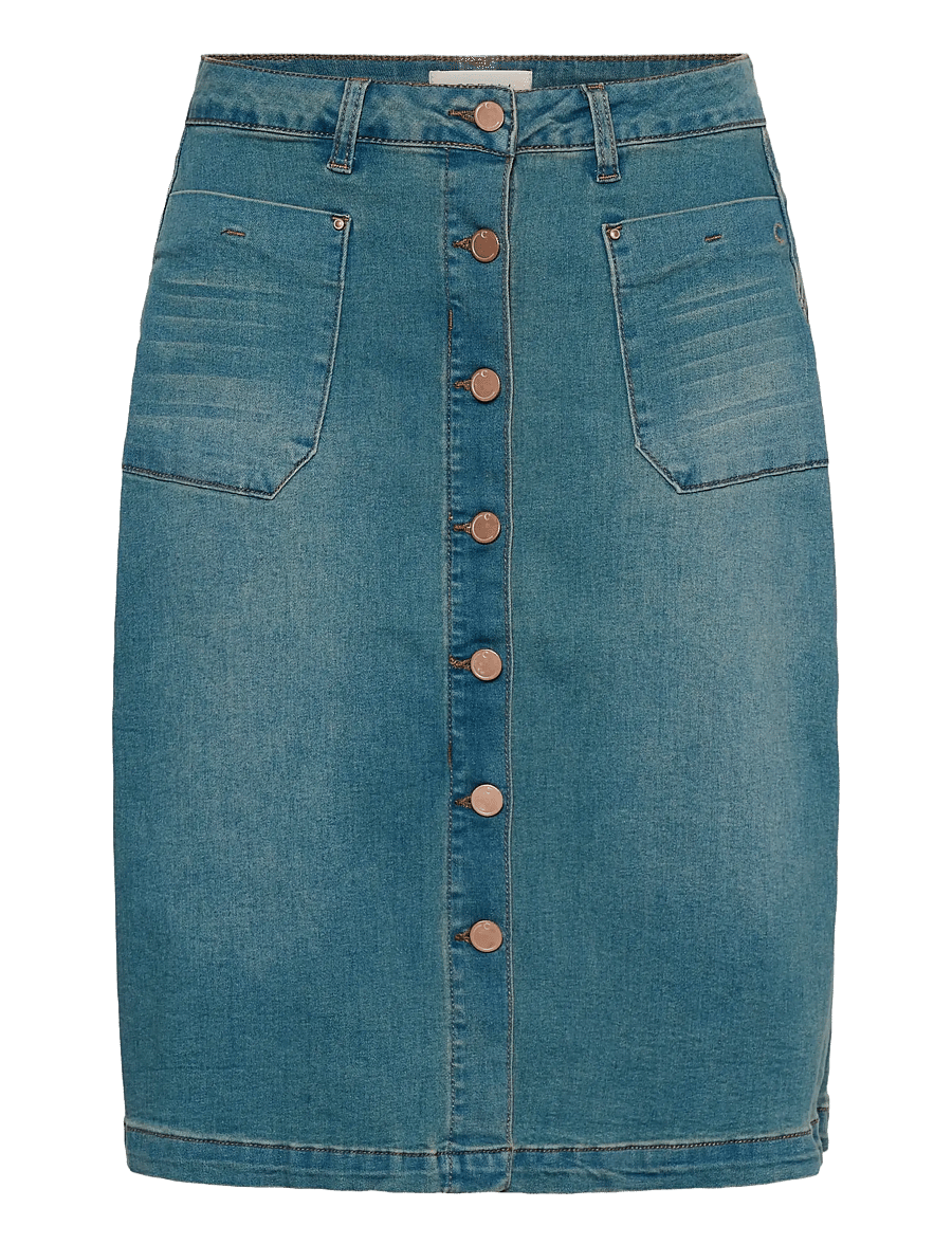 Cream - CRLone Skirt - denimnederdele - light blue denim - 1