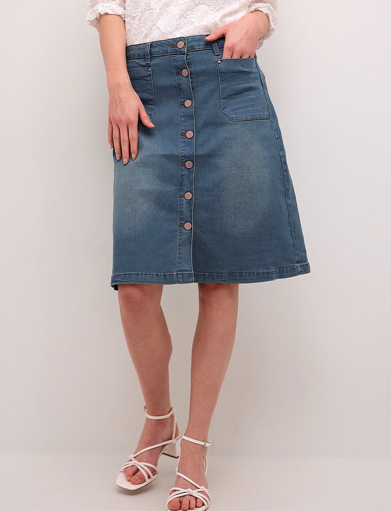 Cream - CRLone Skirt - denimnederdele - light blue denim - 0