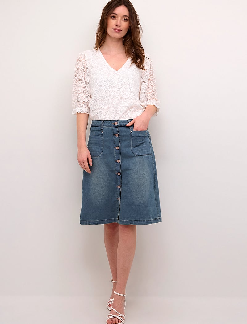 Cream - CRLone Skirt - denimnederdele - light blue denim - 3