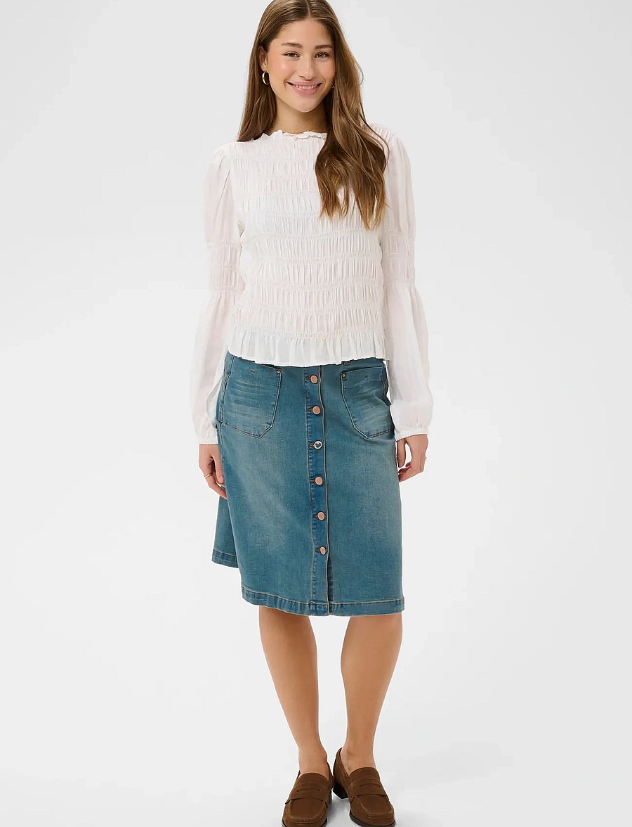 Cream - CRLone Skirt - denimnederdele - light blue denim - 3