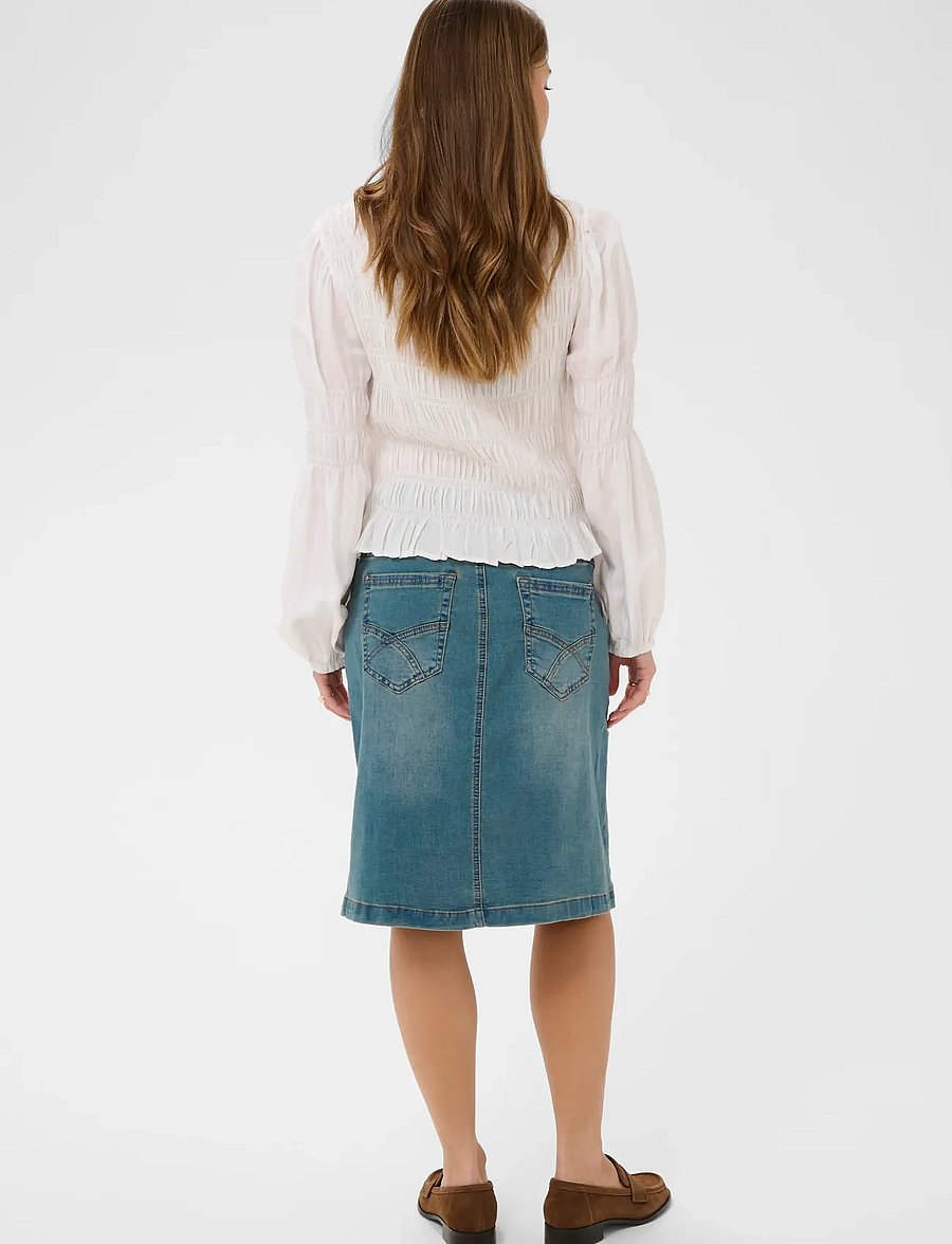Cream - CRLone Skirt - denimnederdele - light blue denim - 4