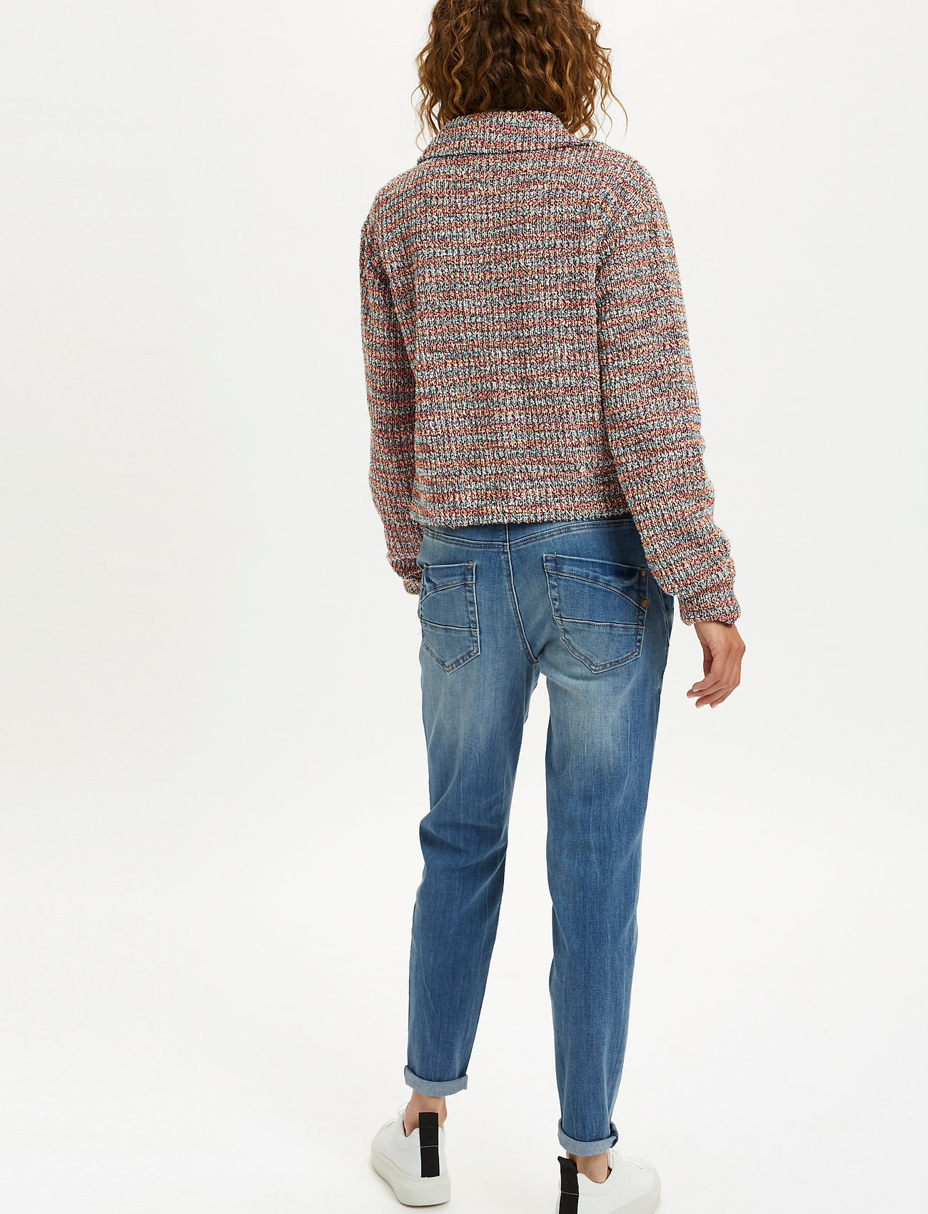 Cream - CRChana jacket BCI - dusty blue boucle mix - 4