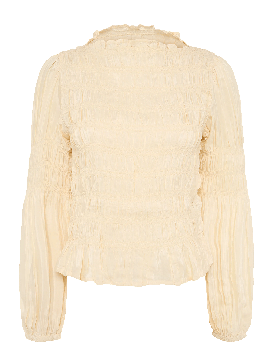 Cream - CRHenva Blouse - long sleeved blouses - bleached sand - 1