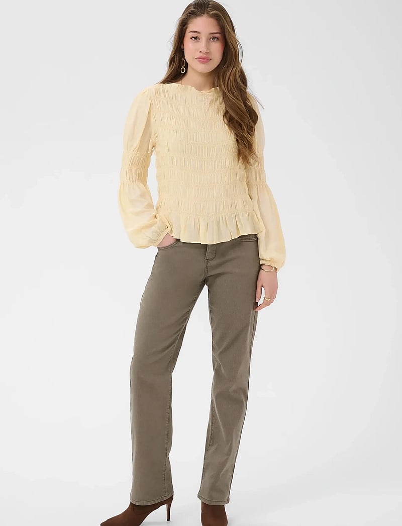 Cream - CRHenva Blouse - langærmede bluser - bleached sand - 3