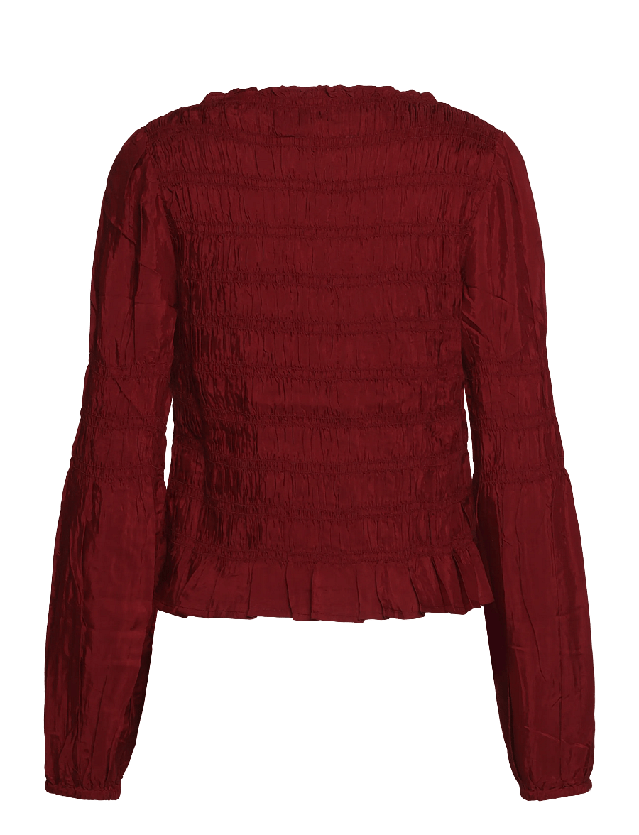 Cream - CRHenva Blouse - langärmelige blusen - cabernet - 1