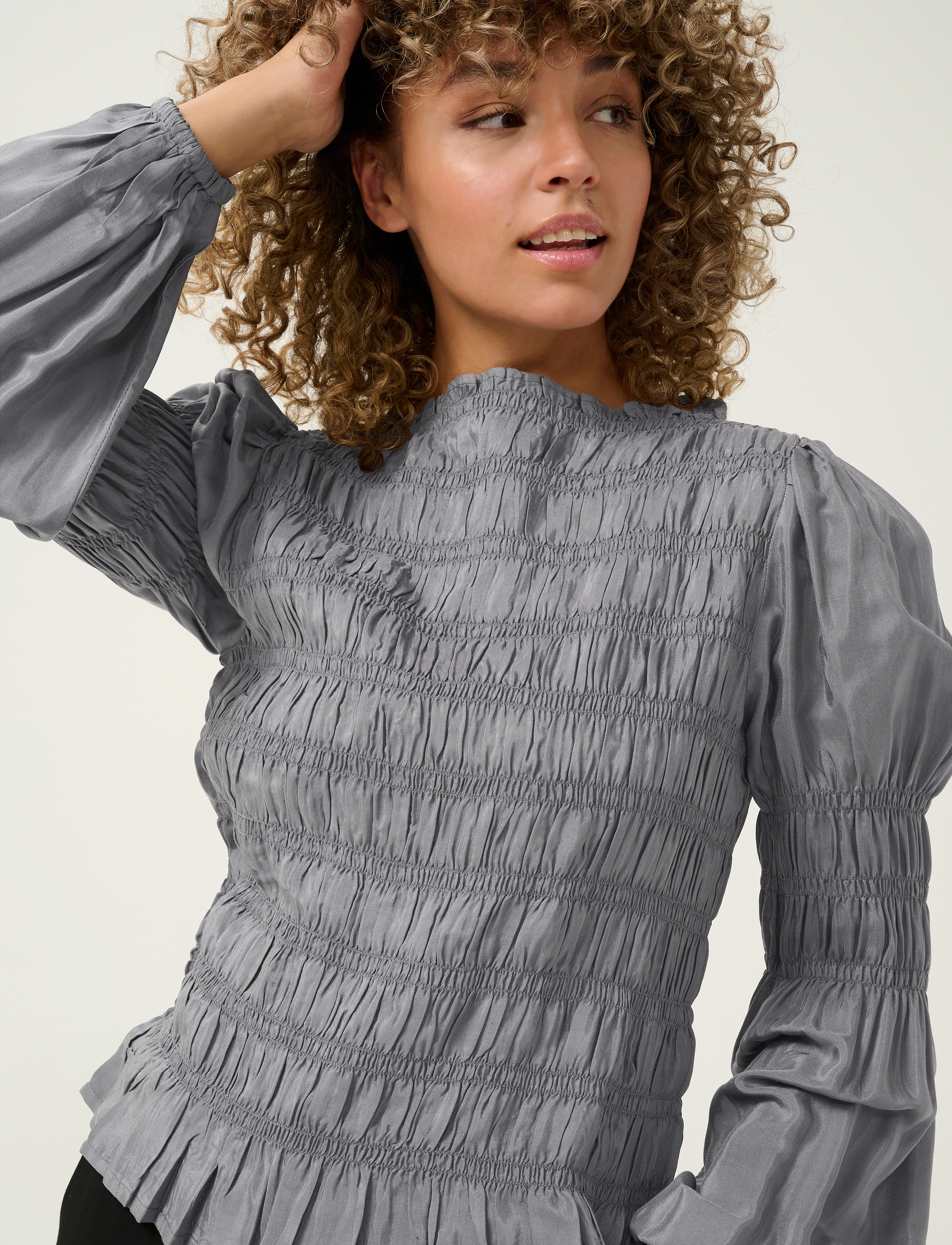 Cream - CRHenva Blouse - langærmede bluser - castlerock - 5