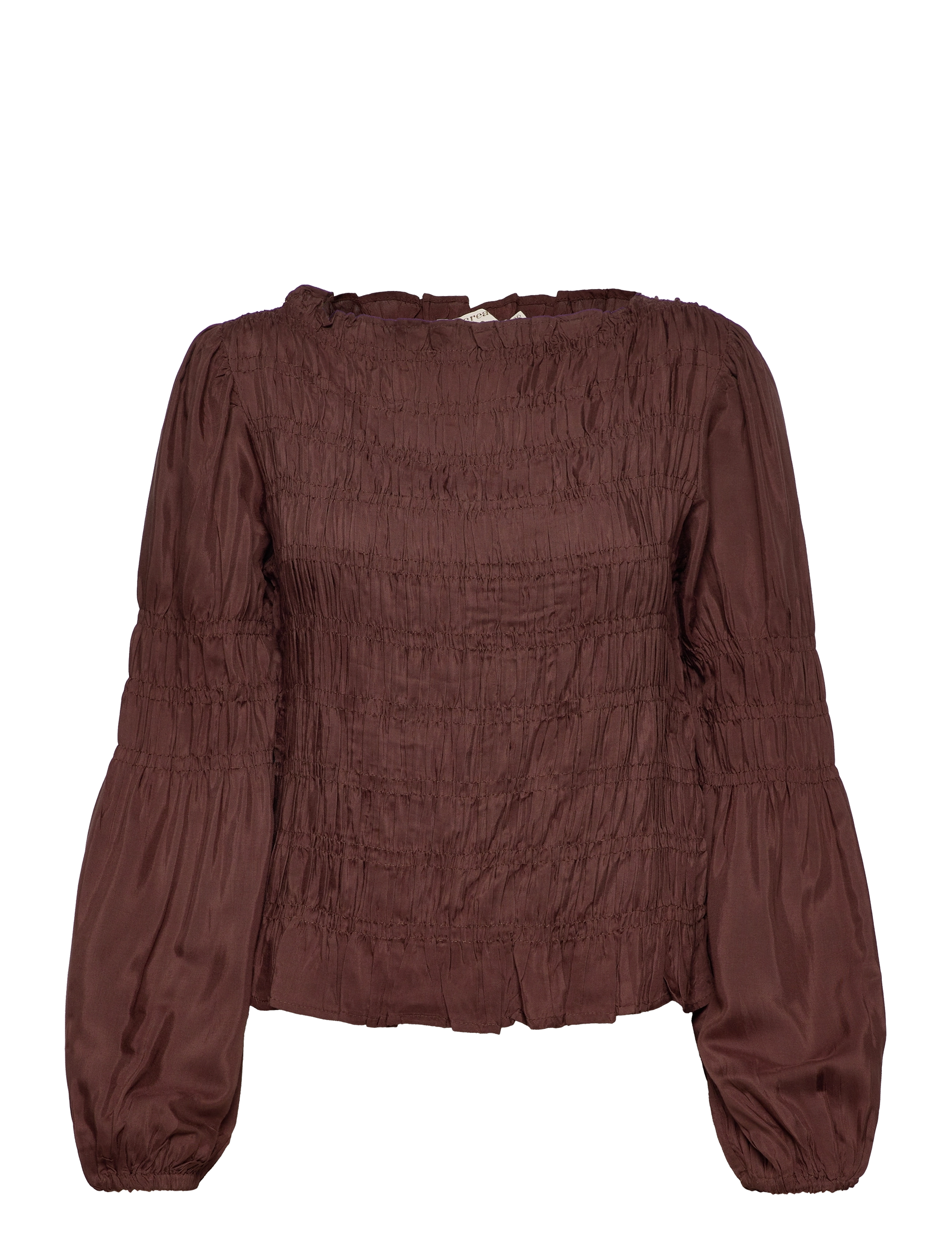 Cream - CRHenva Blouse - långärmade blusar - chicory coffee - 1