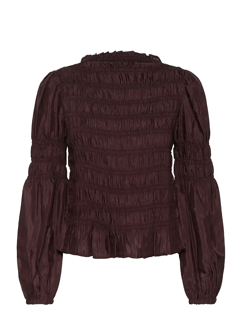 Cream - CRHenva Blouse - långärmade blusar - chocolate plum - 1