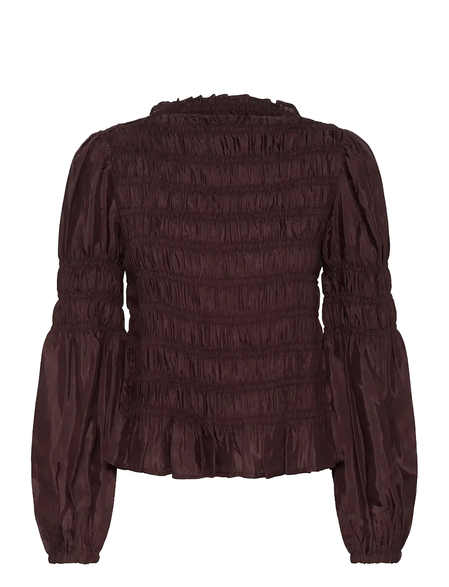 Cream - CRHenva Blouse - pitkähihaiset puserot - chocolate plum - 1