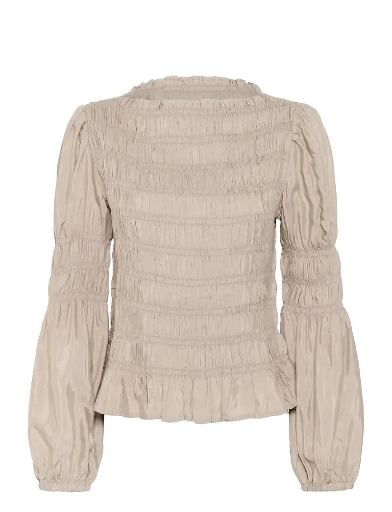 Cream - CRHenva Blouse - langærmede bluser - cobblestone - 1
