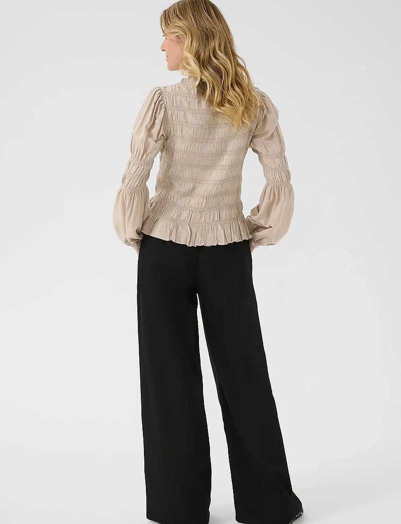 Cream - CRHenva Blouse - langærmede bluser - cobblestone - 4