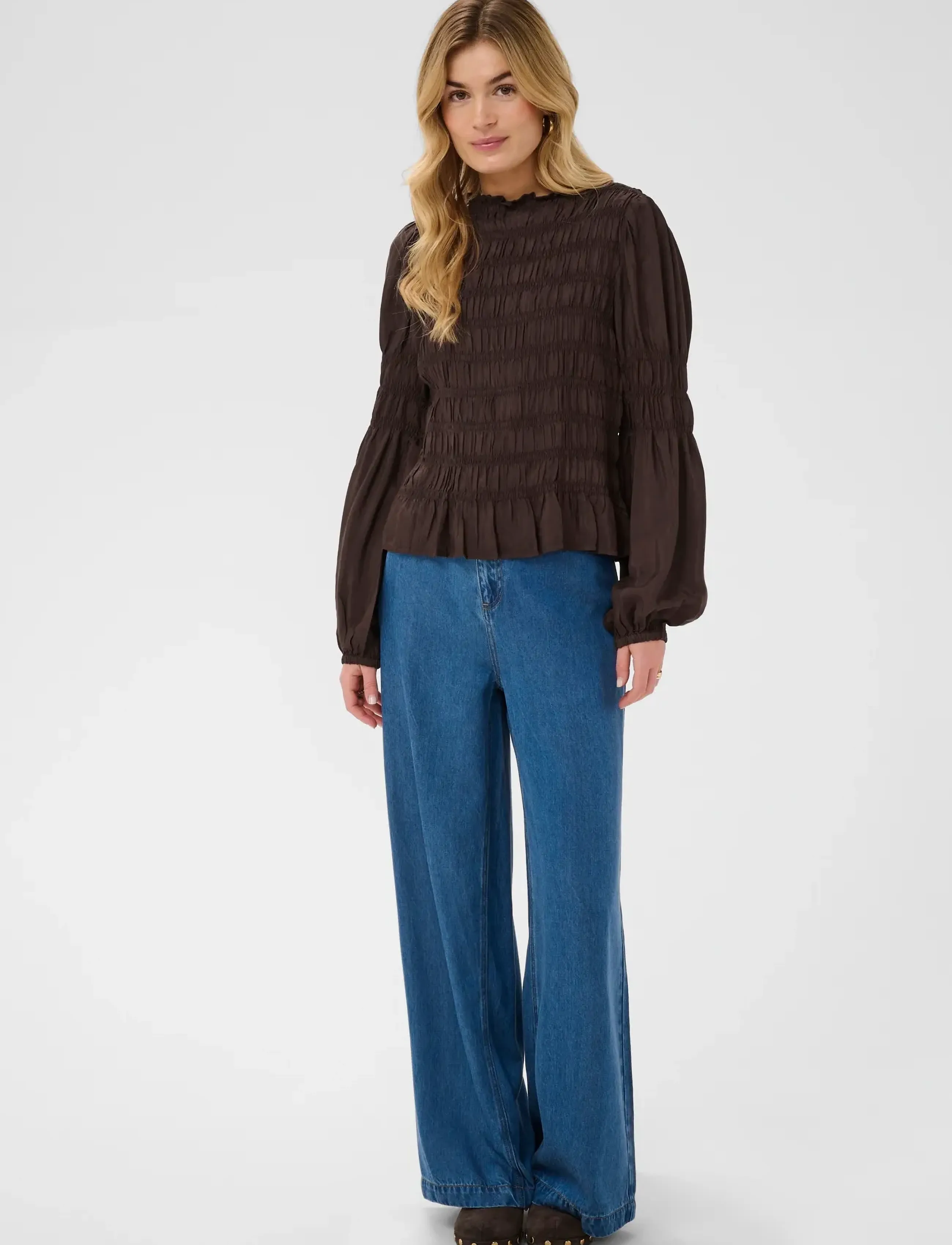 Cream - CRHenva Blouse - long sleeved blouses - java - 3
