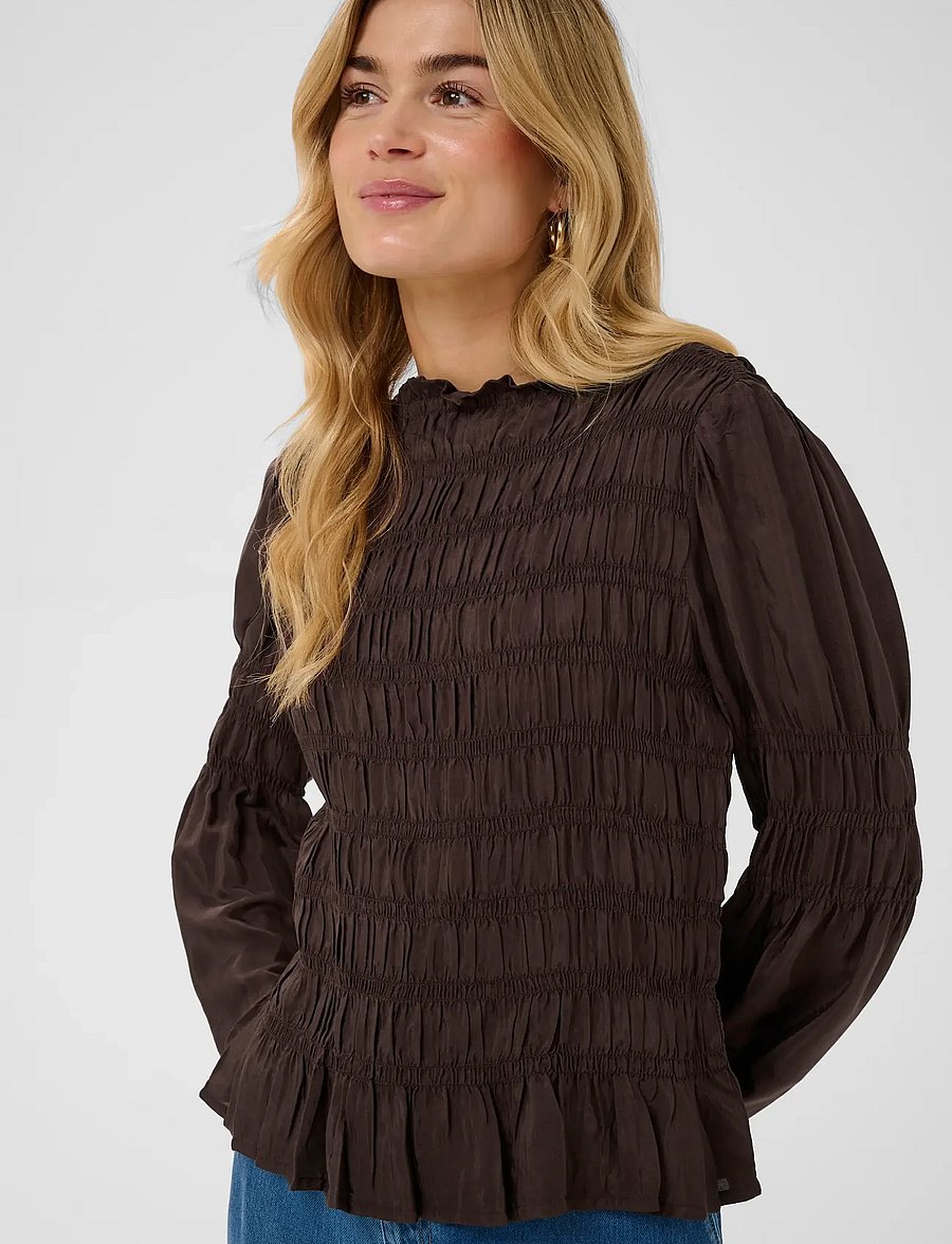 Cream - CRHenva Blouse - long sleeved blouses - java - 5