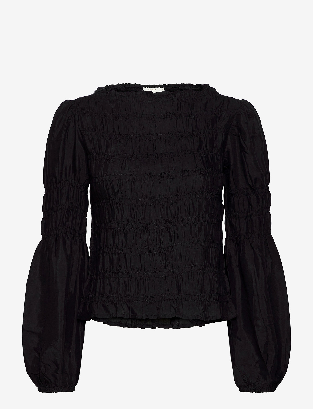 Cream - CRHenva Blouse - long-sleeved blouses - pitch black - 0