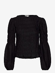 Cream - CRHenva Blouse - long-sleeved blouses - pitch black - 0