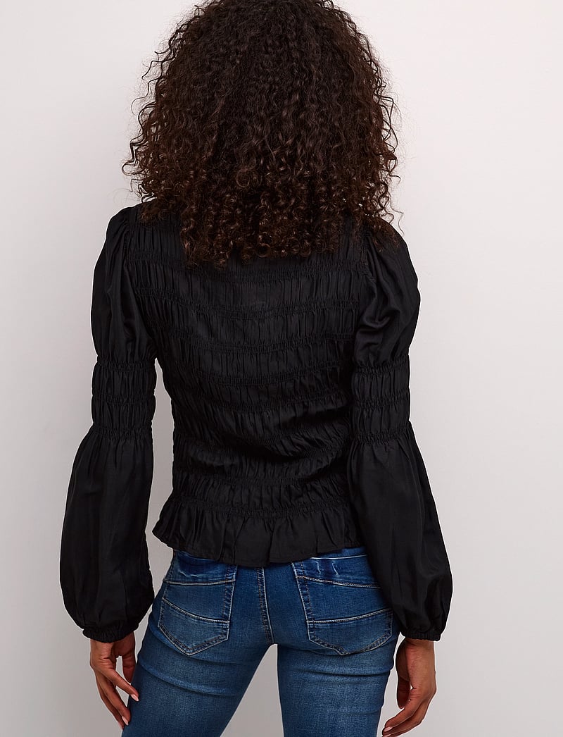 Cream - CRHenva Blouse - långärmade blusar - pitch black - 5