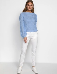 Cream - CRHenva Blouse - long-sleeved blouses - placid blue - 3
