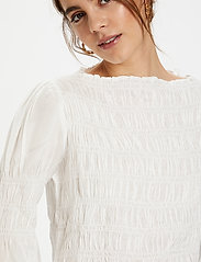 Cream - CRHenva Blouse - long-sleeved blouses - snow white - 5