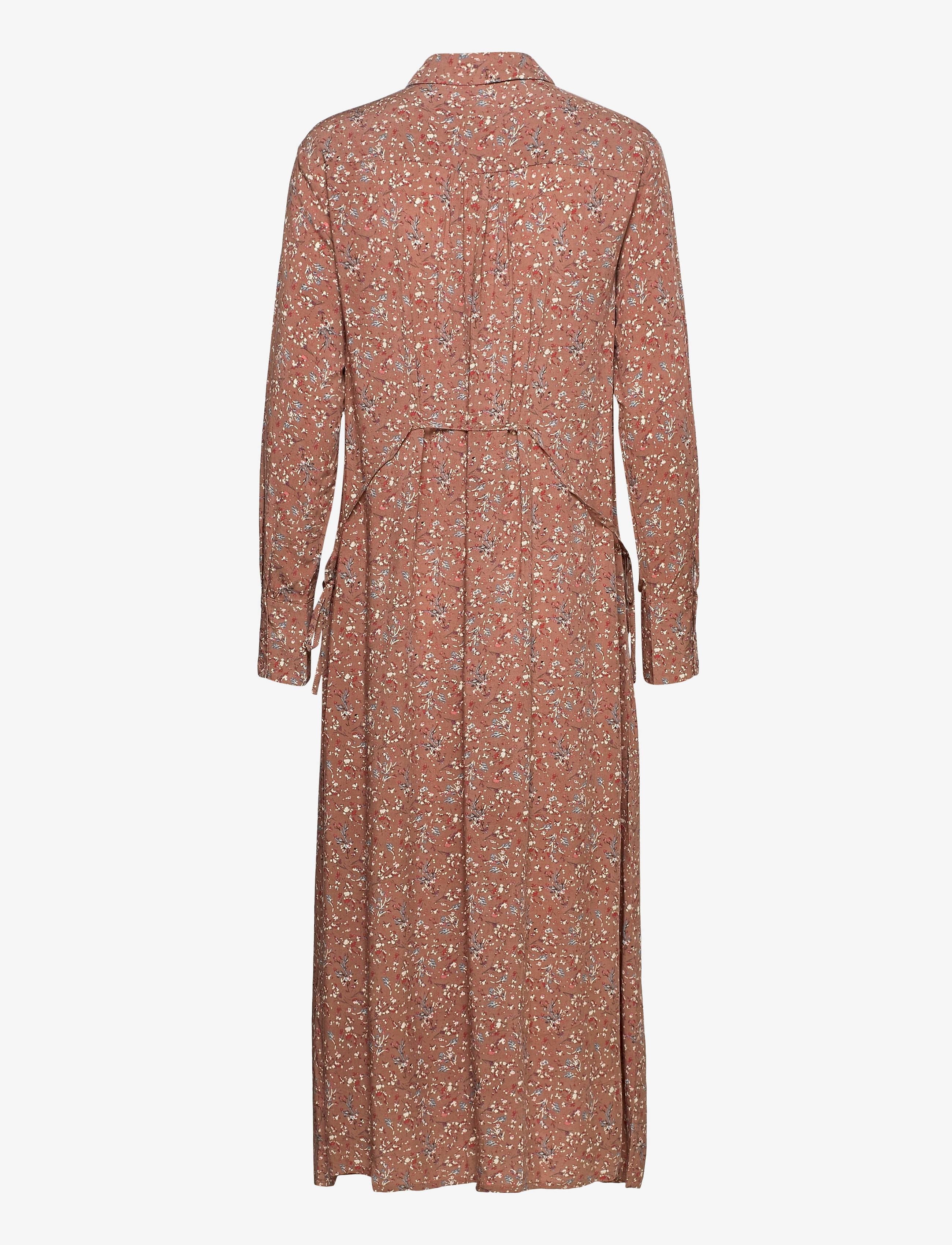 Cream - CRHany Flower Dress - rose brown flower mix - 2