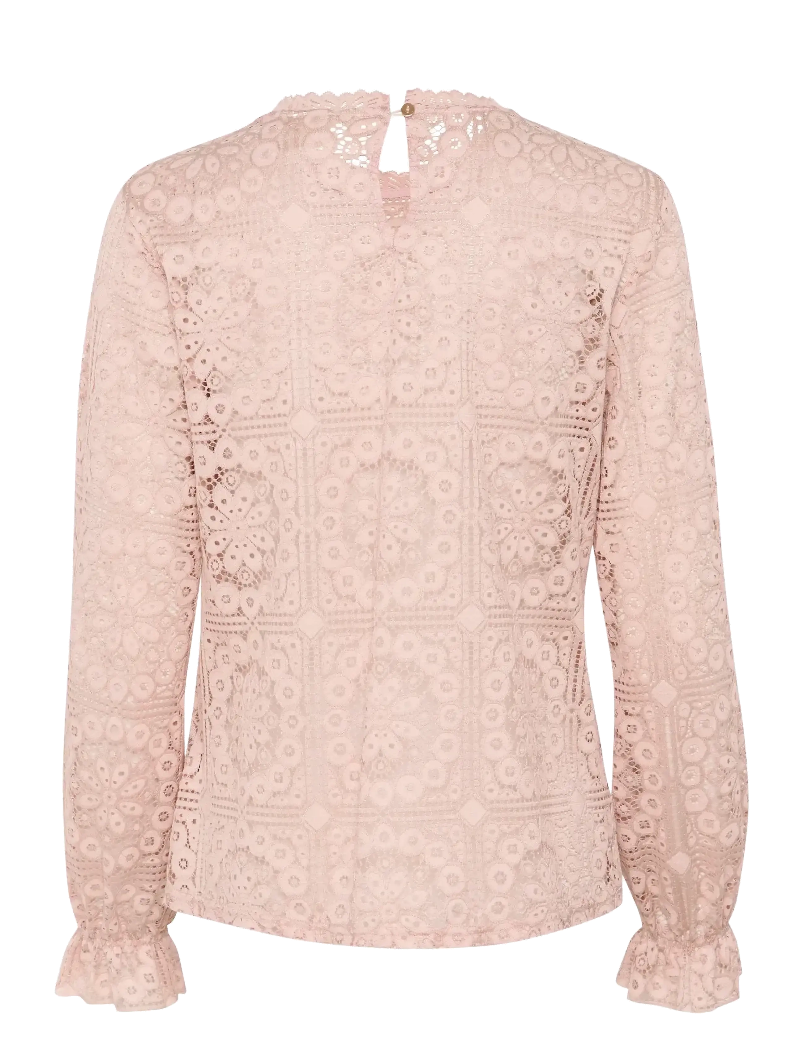 Cream - CRTiley Lace Blouse - langermede bluser - burnished lilac - 2